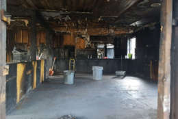 Restoration work begins in Hank Dietle's in the aftermath of the Feb. 14 fire. (Courtesy Aaron Bay of Bay Brothers) 