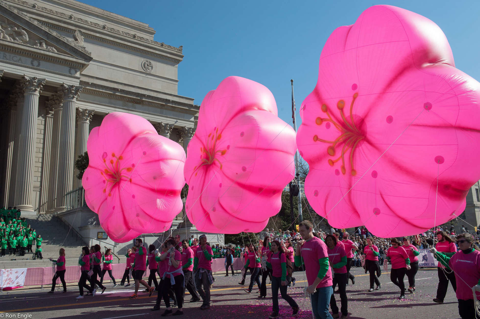 Enjoy giant balloons,
floats and entertainment during the annual National Cherry Blossom Festival Parade on Saturday,
 April 14. (Courtesy National Cherry Blossom Festival)