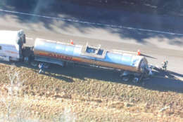photo shows a tanker truck