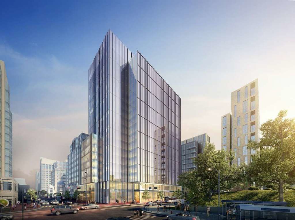Demolition is underway to make way for Boston Properties’ 17-story tower, the future home of Leidos Holdings. (Boston Properties)