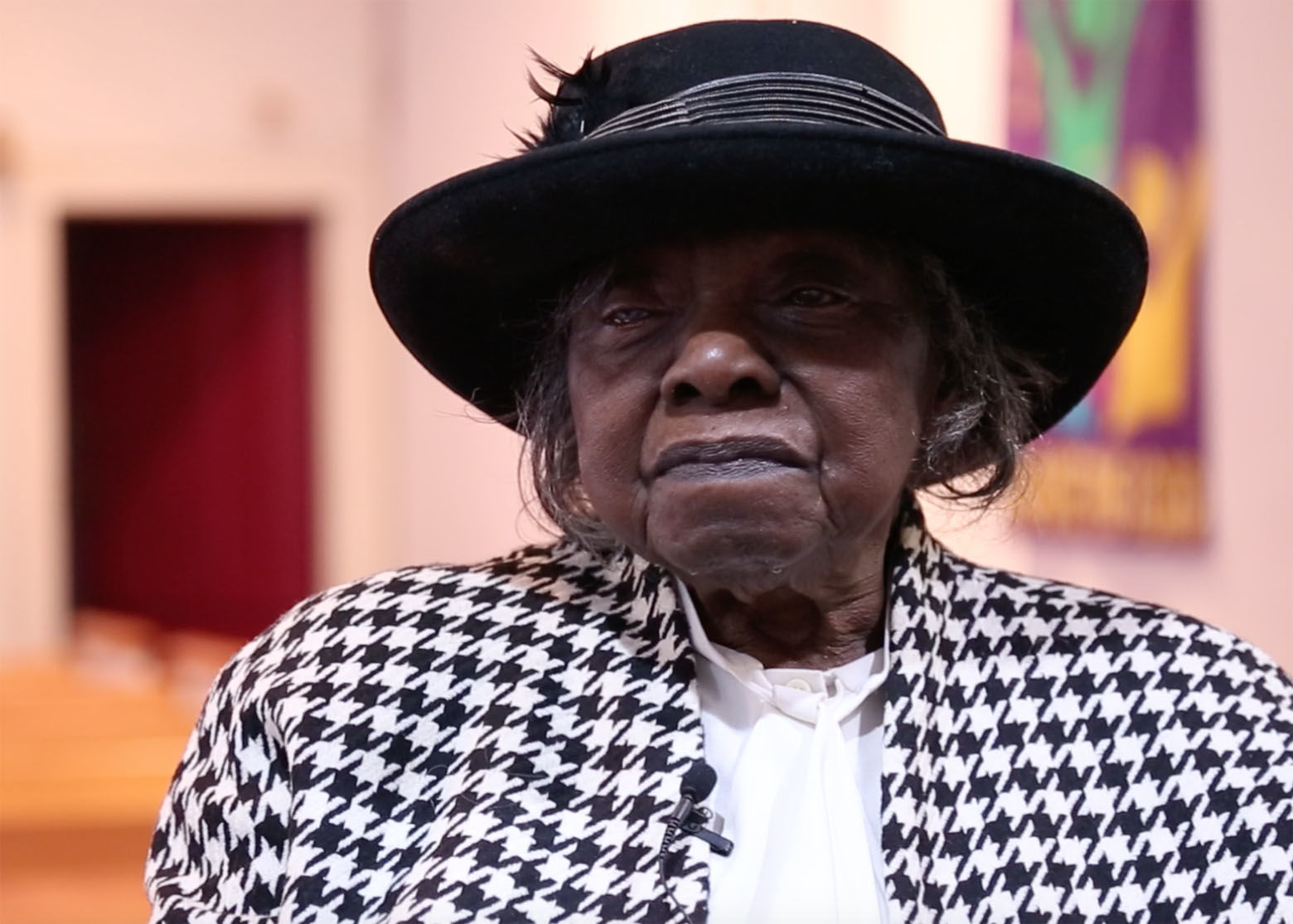 Hattie Bynum, 94, led Mount Joy Soul Saving Station for more than 61 years -- through the D.C. riots, urban renewal and all the other changes that half a century has wrought on the landscape of the city. Her son is now the head pastor. (WTOP/Omama Altaleb)