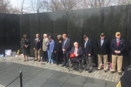 Fourteen veterans of the Vietnam war were recognized during a ceremony on Thursday. (WTOP/Mike Murillo)