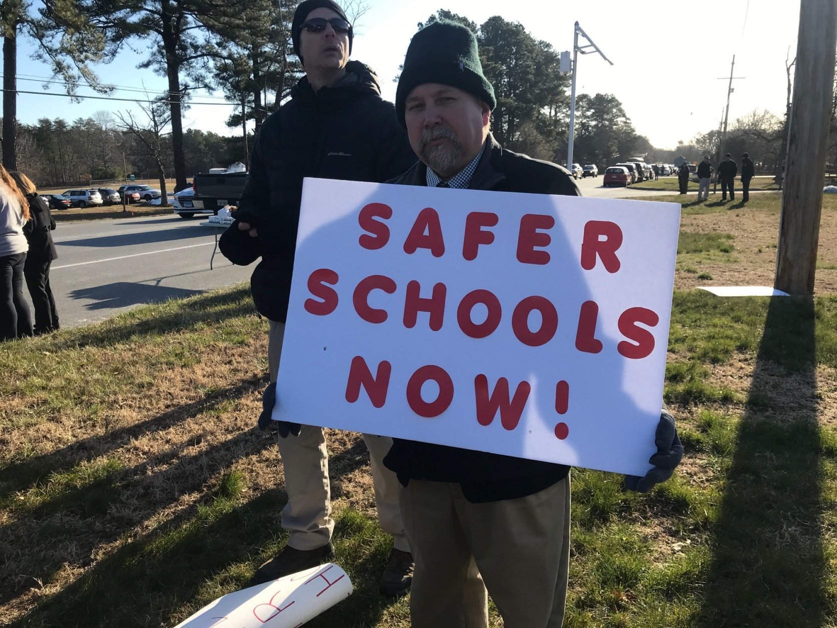 A number of parents said they feel like their concerns over school safety are being ignored. (WTOP/Kyle Cooper)