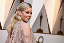 Abbie Cornish arrives at the Oscars on Sunday, March 4, 2018, at the Dolby Theatre in Los Angeles. (Photo by Jordan Strauss/Invision/AP)