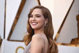 Zoey Deutch arrives at the Oscars on Sunday, March 4, 2018, at the Dolby Theatre in Los Angeles. (Photo by Jordan Strauss/Invision/AP)