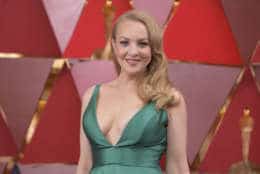 Wendi McLendon-Covey arrives at the Oscars on Sunday, March 4, 2018, at the Dolby Theatre in Los Angeles. (Photo by Richard Shotwell/Invision/AP)