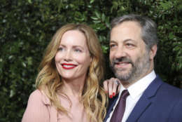 Leslie Mann and Judd Apatow arrive at the CHANEL Pre-Oscar Dinner at Madeo Restaurant on Saturday, March 3, 2018, in Los Angeles. (Photo by Omar Vega/Invision/AP)