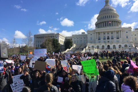 DC-area students walk out of classes to protest gun violence