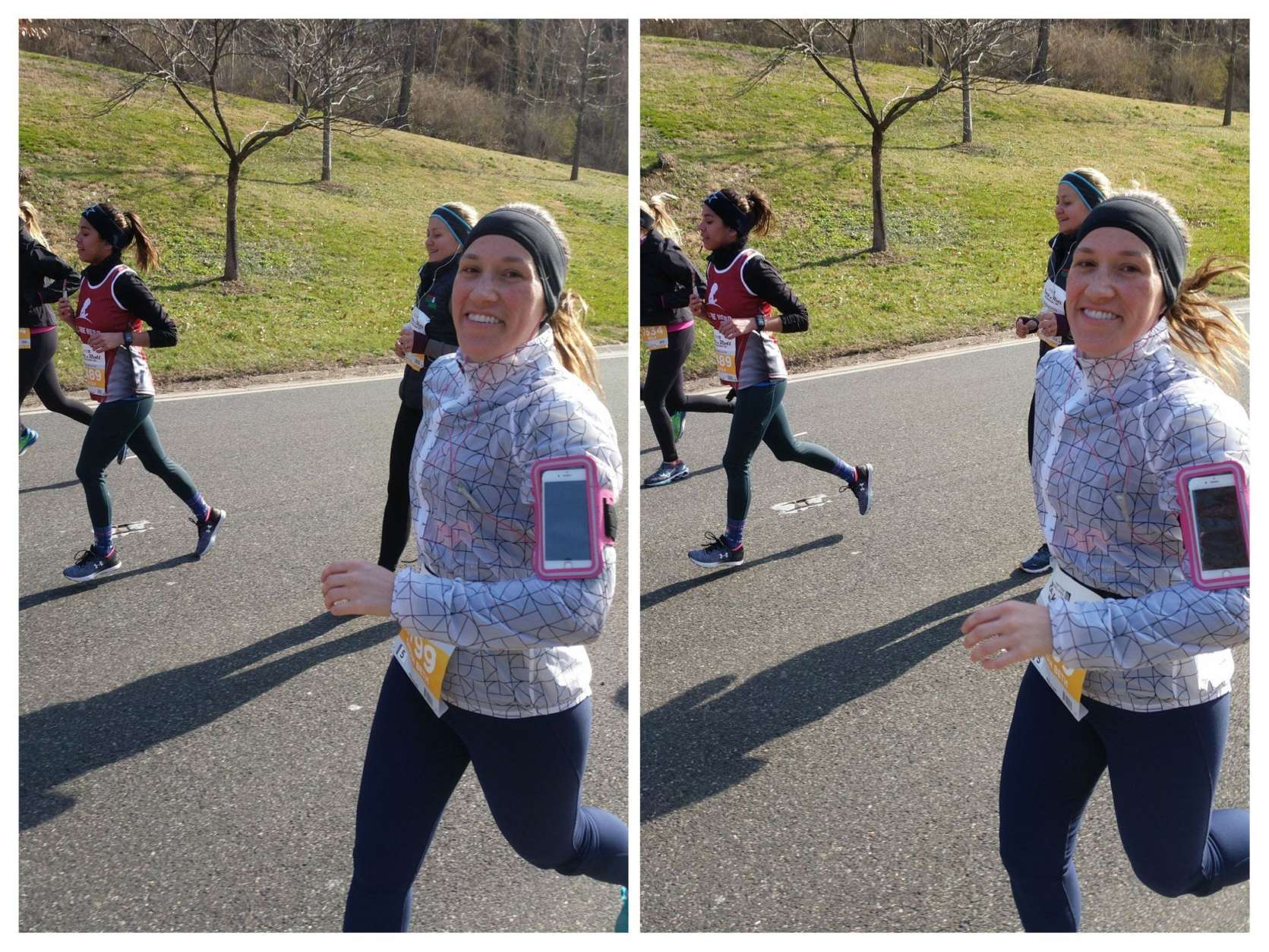 WTOP's own Sarah Beth Hensley runs in the 2018 Rock 'n' Roll Marathon in D.C. (WTOP/Brandon Millman)