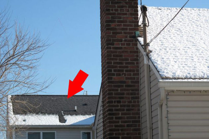 Fast-melting snow on the roof of your home could be a symptom of inadequate insulation. (Courtesy ARLNow)