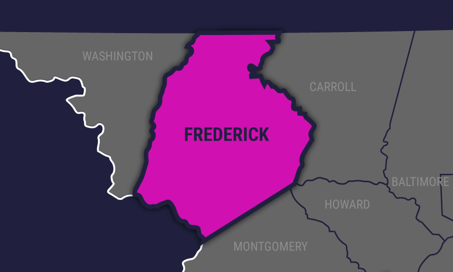 Frederick County map