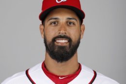 This is a 2018 photo of Gio Gonzalez of the Washington Nationals baseball team. This image reflects the Nationals active roster as of Feb. 22, 2018 when this image was taken. (AP Photo/Jeff Roberson)
