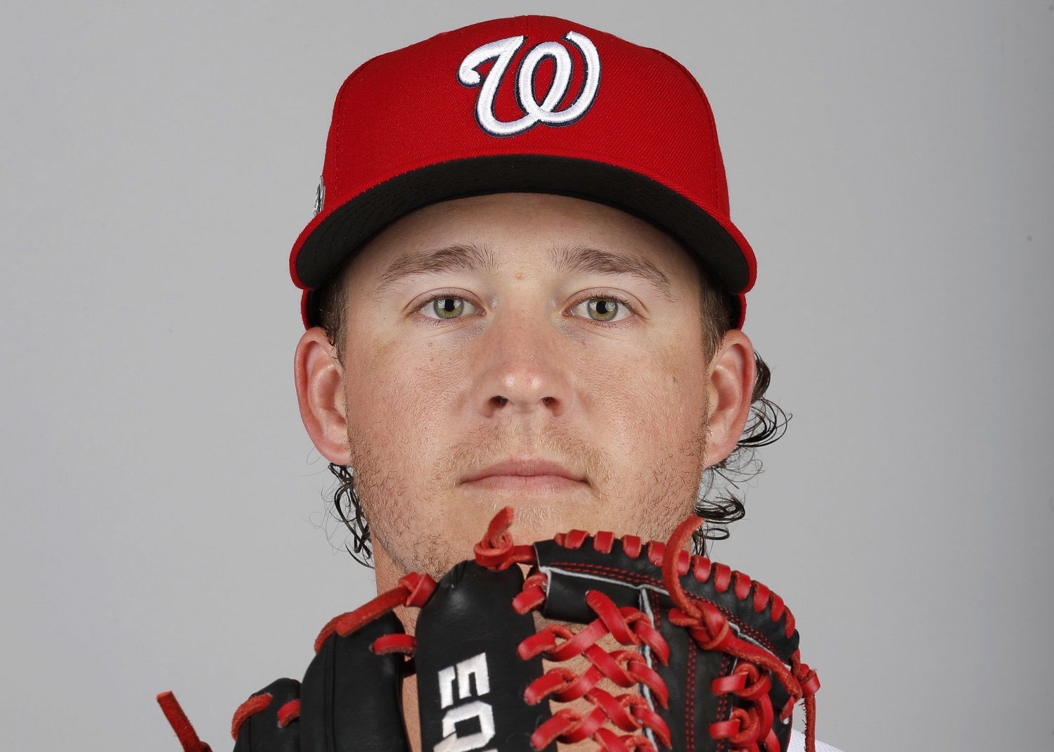 This is a 2018 photo of Trevor Gott of the Washington Nationals baseball team. This image reflects the Nationals active roster as of Feb. 22, 2018 when this image was taken. (AP Photo/Jeff Roberson)