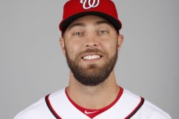 This is a 2018 photo of Matt Grace of the Washington Nationals baseball team. This image reflects the Nationals active roster as of Feb. 22, 2018 when this image was taken. (AP Photo/Jeff Roberson)