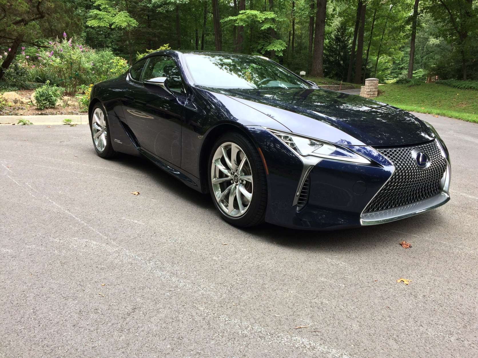 If you want a gas-saving hybrid with sporty luxury, WTOP's car guy Mike Parris says the Lexus LC 500h offers a dose of fun, returns some serious mpg and has the impeccable quality of the Lexus name. (WTOP/Mike Parris) 