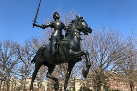Ready for battle: DC’s Joan of Arc statue wields sword once more
