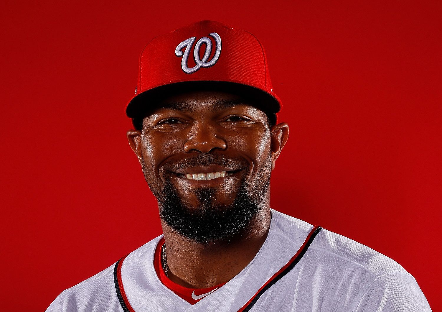 WEST PALM BEACH, FL - FEBRUARY 22:  Howie Kendrick #12 of the Washington Nationals poses for a photo during photo days at The Ballpark of the Palm Beaches on February 22, 2018 in West Palm Beach, Florida.  (Photo by Kevin C. Cox/Getty Images)