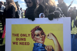 A sign from Saturday's March For Our Lives rally. (WTOP/Melissa Howell) 
