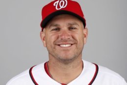 This is a 2018 photo of Miguel Montero of the Washington Nationals baseball team. This image reflects the Nationals active roster as of Feb. 22, 2018 when this image was taken. (AP Photo/Jeff Roberson)