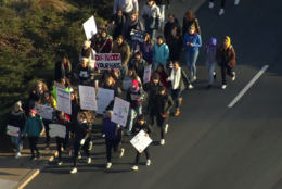 More than 28 D.C.-area schools are participating in the nationwide protest. They plan to gather at the White House and U.S. Capitol, where members of Congress will join them in demanding gun control legislation. (Courtesy NBC Washington)