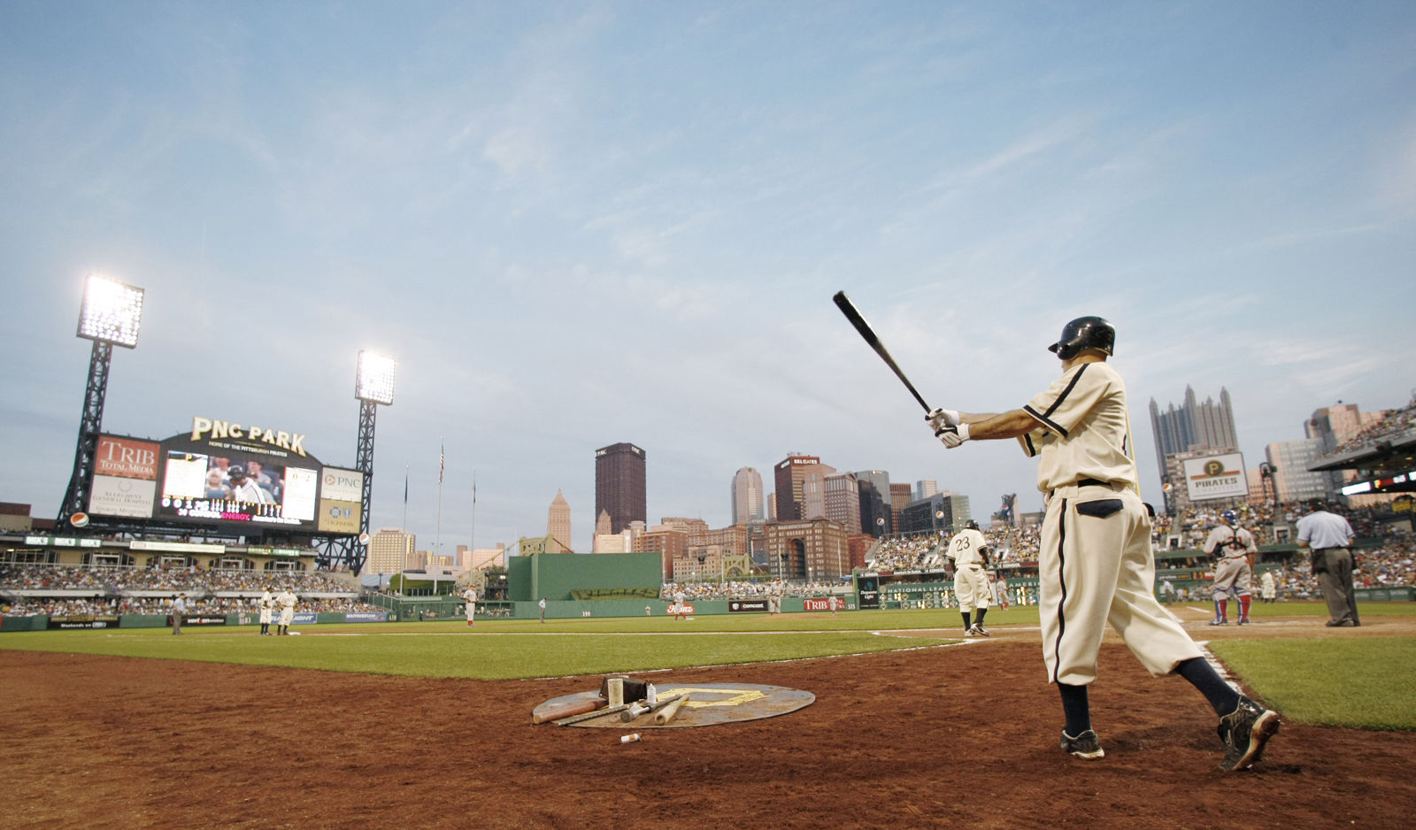 PNC Park, home of the Pittsburgh Pirates, offers a skyline view of downtown Pittsburgh. It comes in at No. 14 on the list with an average cost of $72.50. File. (AP Photo/Keith Srakocic)