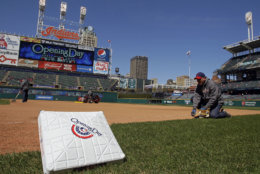 Progressive Field, home of the Cleveland Indians, is No. 22 on the list. It costs $62 on average to see a game. File. (AP Photo/Mark Duncan)