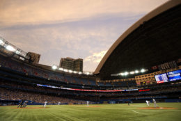 The home of the Toronto Blue Jays, the Rogers Centre, comes in at No. 6 on the list with an average cost of $78.22. File. (THE CANADIAN PRESS/Frank Gunn)