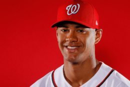 WEST PALM BEACH, FL - FEBRUARY 22:  Joe Ross #41 of the Washington Nationals poses for a photo during photo days at The Ballpark of the Palm Beaches on February 22, 2018 in West Palm Beach, Florida.  (Photo by Kevin C. Cox/Getty Images)