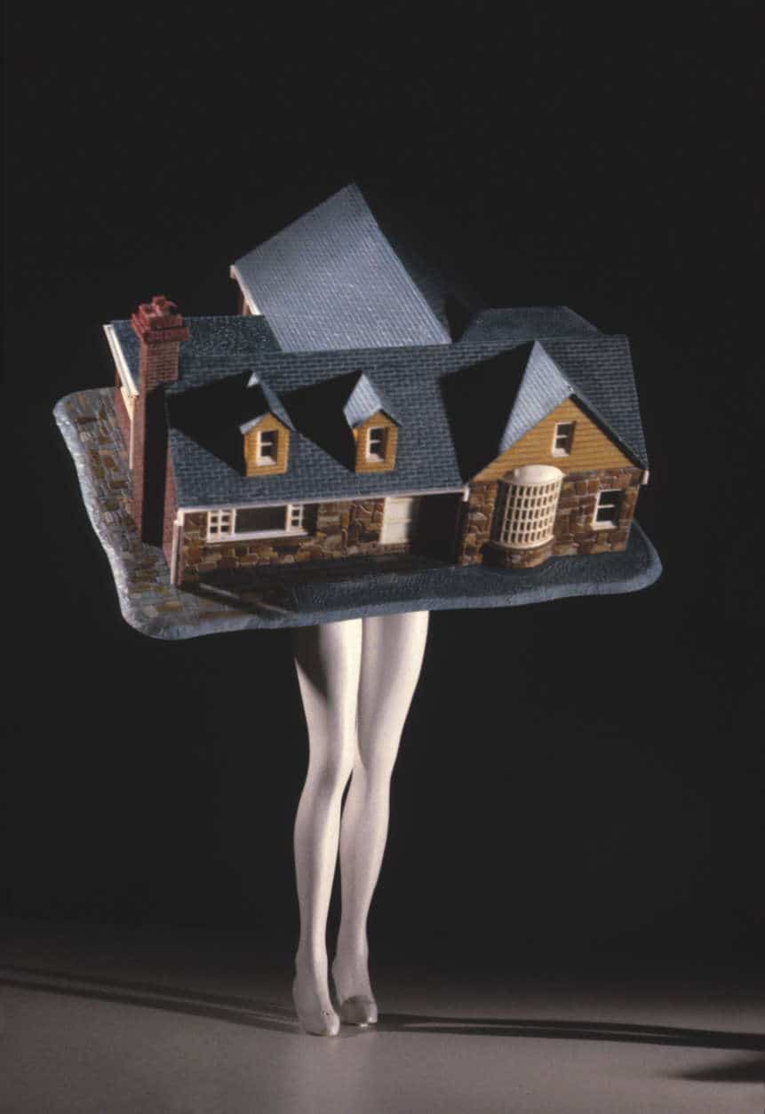 Laurie Simmons, Walking House, 1989; Chromogenic print, 64 x 46 in.; Collection of Dr. Dana Beth Ardi; Photo courtesy of the artist and Salon 94, New York