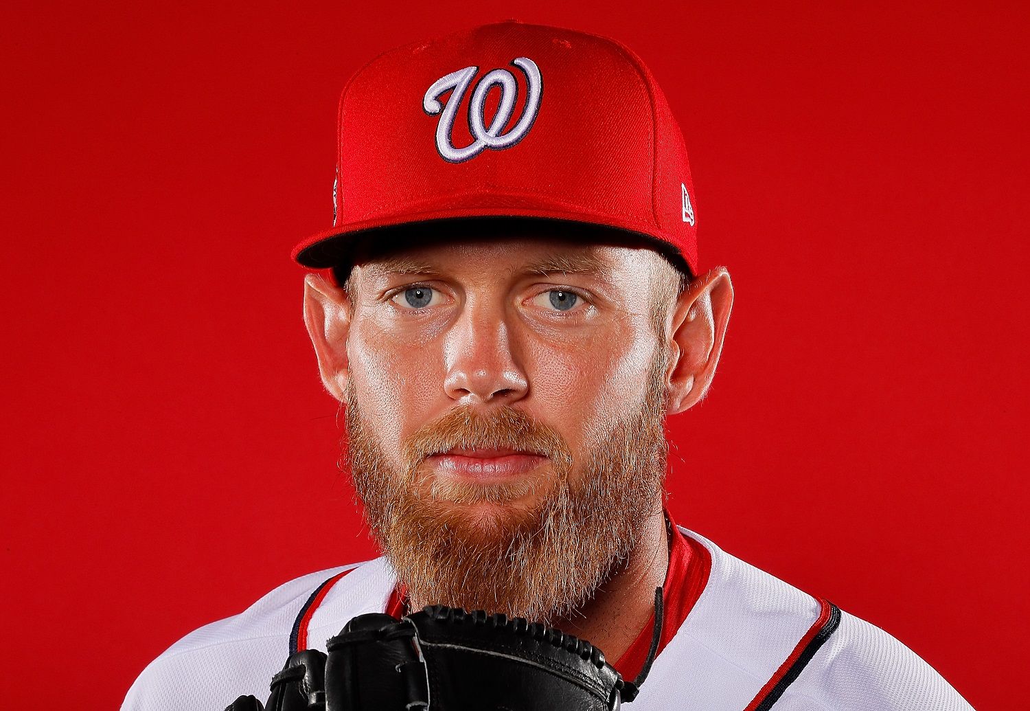 WEST PALM BEACH, FL - FEBRUARY 22:  Stephen Strasburg #37 of the Washington Nationals poses for a photo during photo days at The Ballpark of the Palm Beaches on February 22, 2018 in West Palm Beach, Florida.  (Photo by Kevin C. Cox/Getty Images)