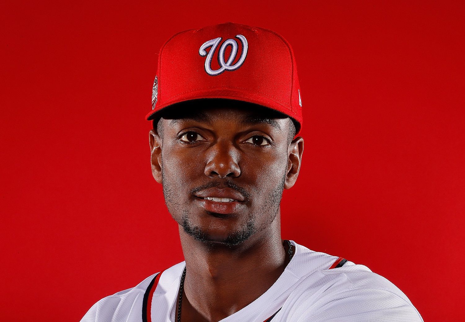 WEST PALM BEACH, FL - FEBRUARY 22:  Michael Taylor #3 of the Washington Nationals poses for a photo during photo days at The Ballpark of the Palm Beaches on February 22, 2018 in West Palm Beach, Florida.  (Photo by Kevin C. Cox/Getty Images)