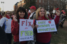 Teachers want a constitutional amendment to make sure that casino revenue in Maryland goes towards increasing school funding. (WTOP/Michelle Basch)