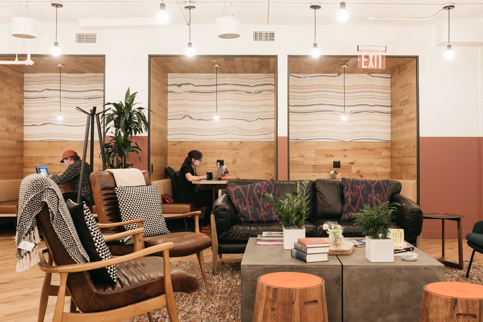 This photo shows a stock photo of a WeWork space. (Courtesy WeWork)