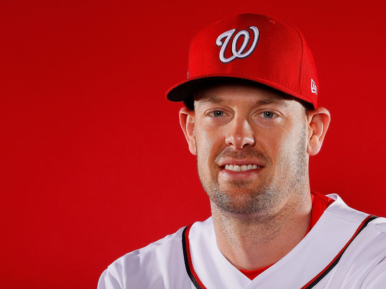 WEST PALM BEACH, FL - FEBRUARY 22:  Matt Wieters #32 of the Washington Nationals poses for a photo during photo days at The Ballpark of the Palm Beaches on February 22, 2018 in West Palm Beach, Florida.  (Photo by Kevin C. Cox/Getty Images)