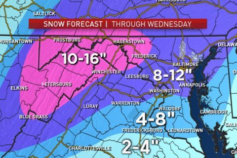 This is not a drill: DC area could get up to 12 inches of snow