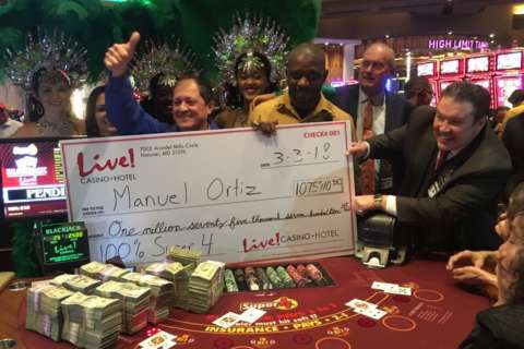 Laurel man bets $5, wins $1M at Maryland casino