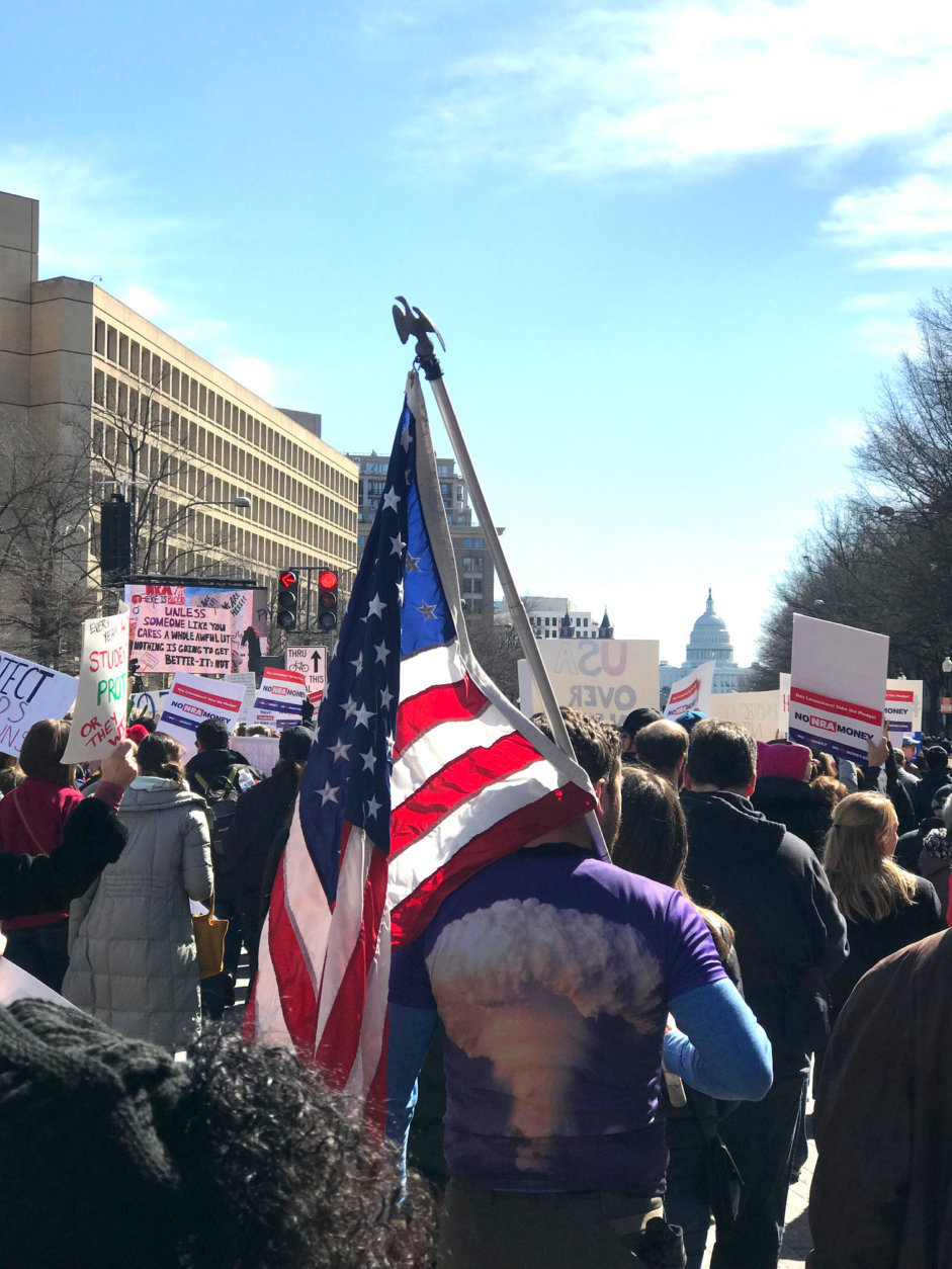 WTOP's Kyle Cooper photographs the scenes from the March For Our Lives Rally in D.C. (WTOP/Kyle Cooper) 