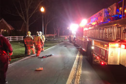 Seven people are hurt in a head-on crash in Potomac, Maryland, on Friday, March 23, 2018. (Courtesy Montgomery County Fire and Rescue)
