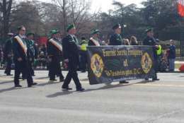 The 48th St. Patrick's Day Parade took place in DC on Saturday, with many Irish American participants wearing green and celebrating in the sunny weather. (WTOP/Kathy Stewart)