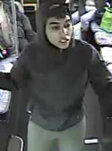 Montgomery County police are searching for 3 suspects said to have assaulted a Ride On bus driver in Bethesda, Maryland, on March 7. This photo shows suspect #3. (Courtesy Montgomery County Police Department)