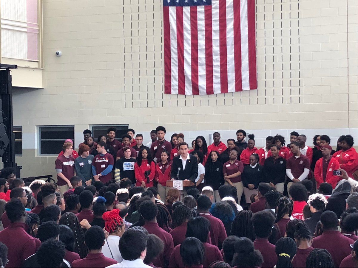 A Parkland student tells D.C. students racial bias is in part to blame for lack of attention for gun violence affecting them. (WTOP/John Aaron)