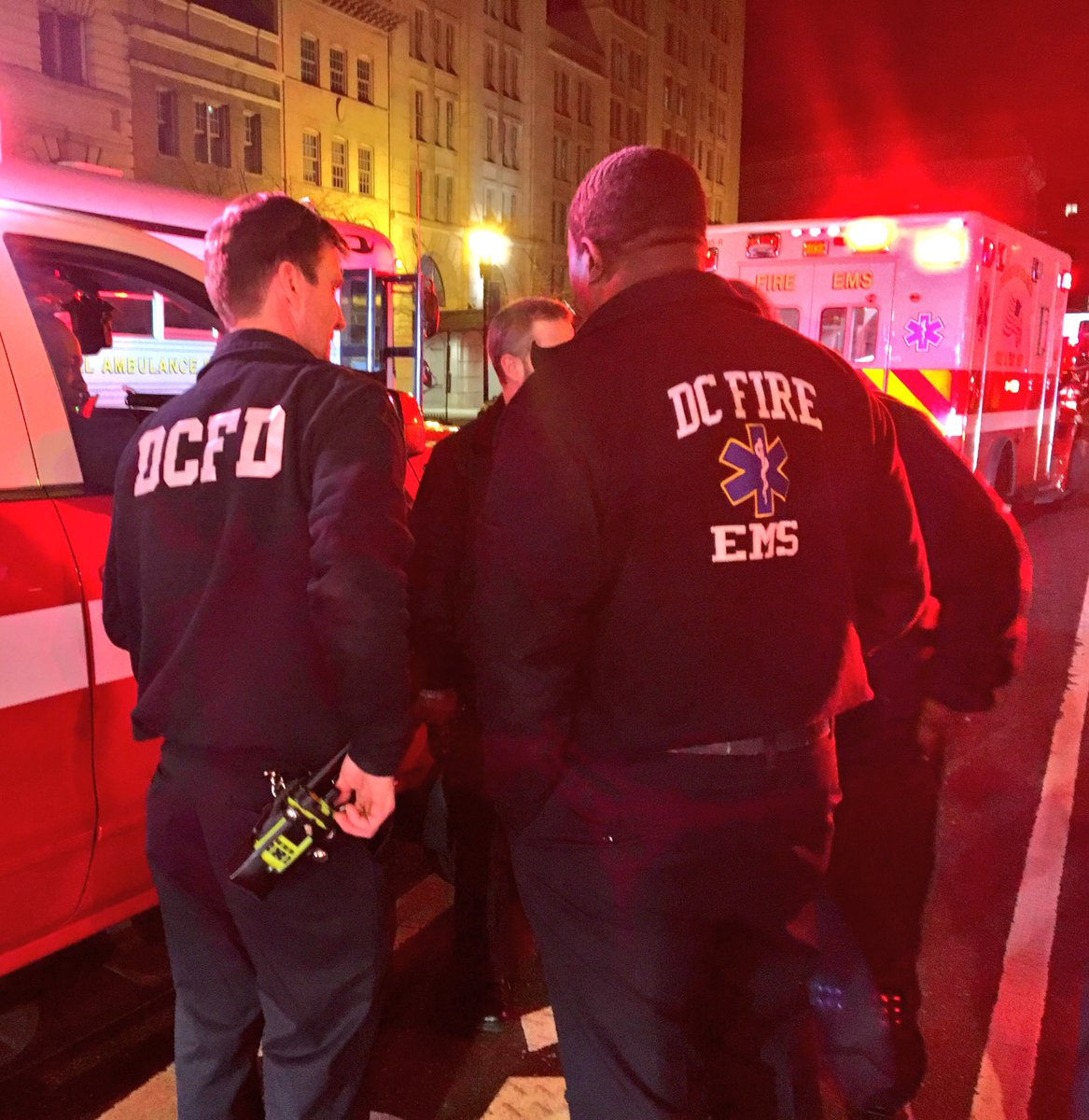 he group had been in New York, and some of them had shown symptoms before arriving, officials said. (Courtesy D.C. Fire and EMS)