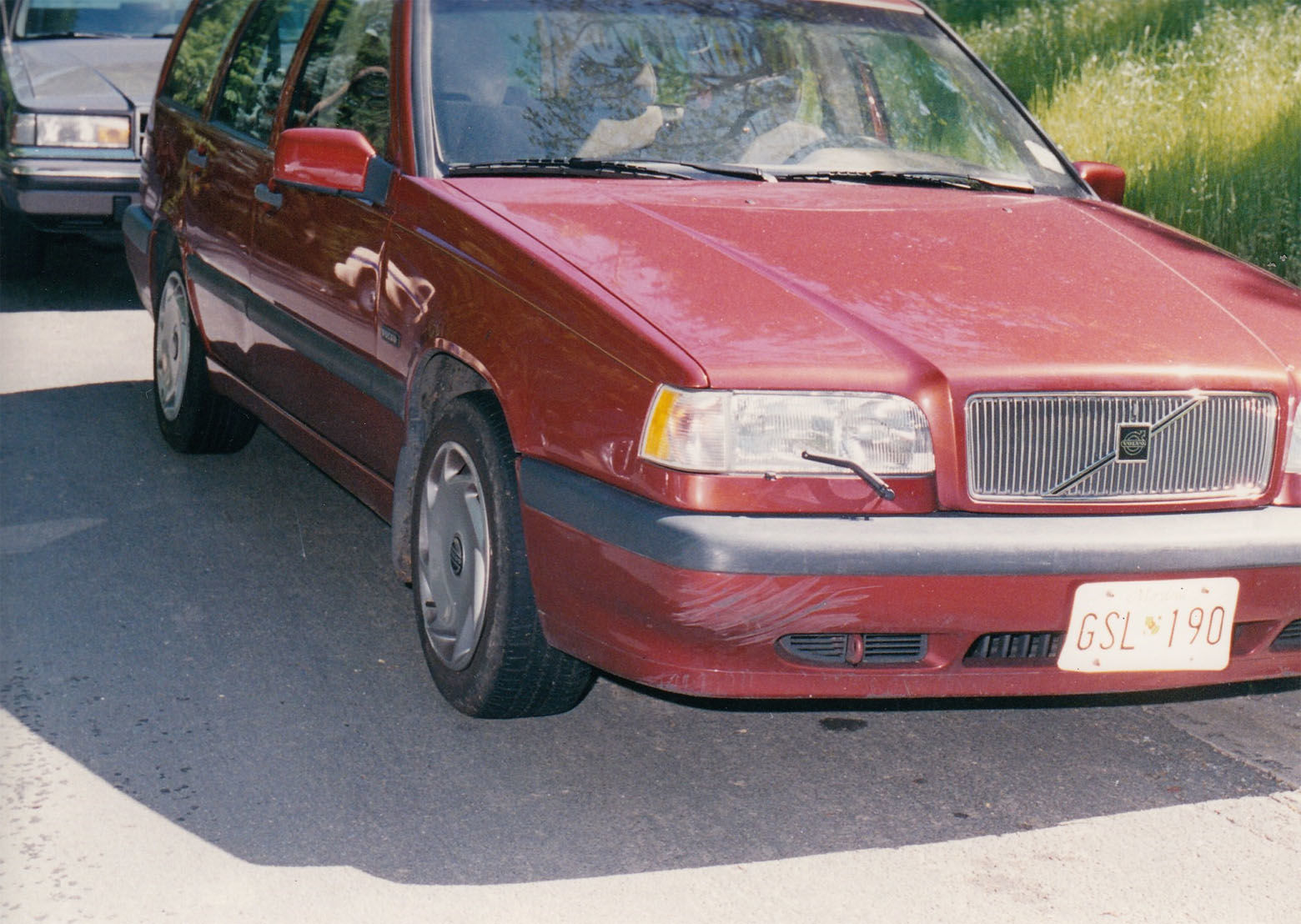 Alison Thresher's red Volvo, which was found about a mile away from her Bethesda apartment. (Courtesy Montgomery County police)