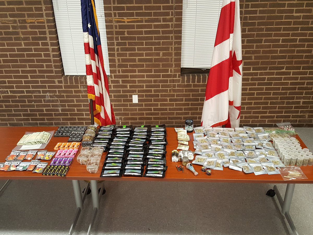 D.C. police said they seized these products in March from marijuana vendors operating out of a restaurant in Adams Morgan in Northwest D.C. (Courtesy D.C. Police via Twitter)