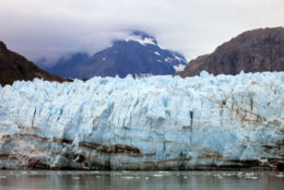 This July 30, 2014 photo shows Margerie Glacier, one of many glaciers that make up Alaska's Glacier Bay National Park. With melting glaciers and rising seas as his backdrop, President Barack Obama will visit Alaska next week to press for urgent global action to combat climate change, even as he carefully calibrates his message in a state heavily dependent on oil.   (AP Photo/Kathy Matheson)