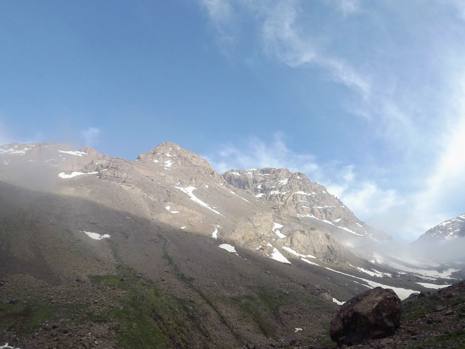 Scenery from Atlas Mountains near Toubkal