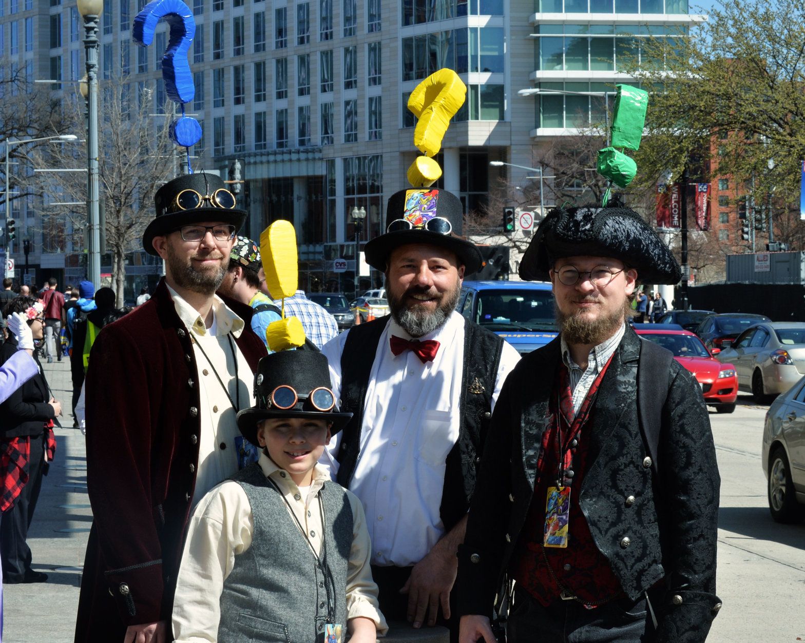 These Questplayers are non-playing characters who invite passersby to go on quests at Awesome Con 2018 at the Walter E. Washington Convention Center in Washington, D.C. (Shannon Finney)