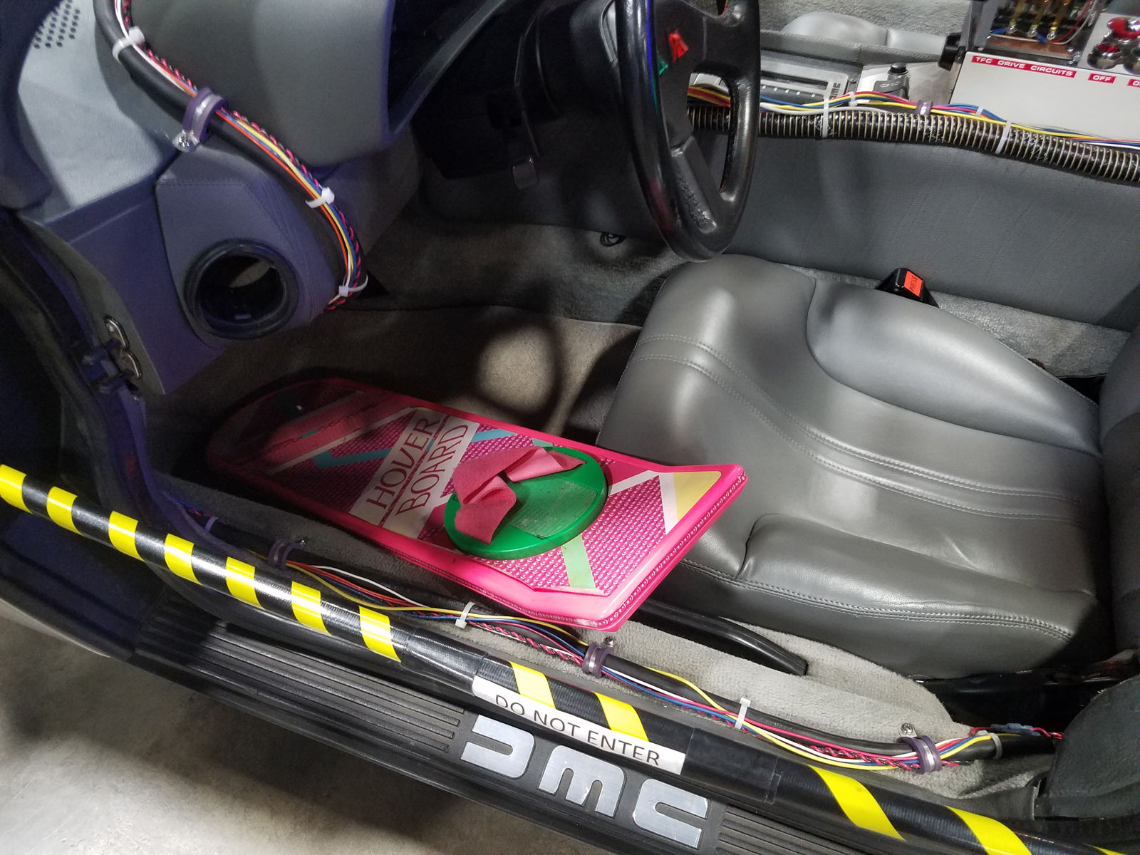The hoverboard from "Back to the Future Part II," which was the first movie of the series where the characters actually went to the future. Also, were the movie accurate we should have had hoverboards by now. (WTOP/Will Vitka)