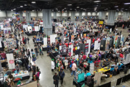 Artists and vendors at Awesomecon 2018. (WTOP/Will Vitka)