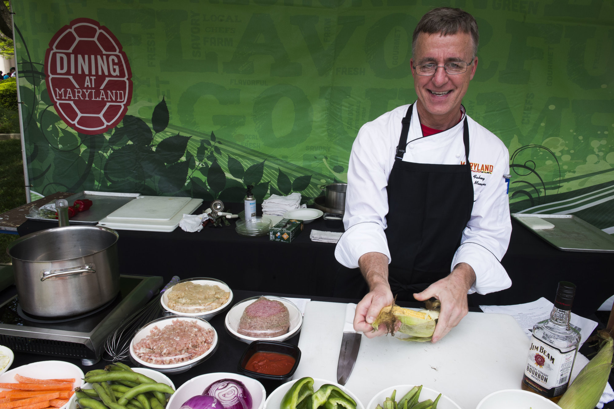 At the Dining Services Cooking Stage, chef demonstrations begin at 10:30 a.m. (Courtesy University of Maryland)